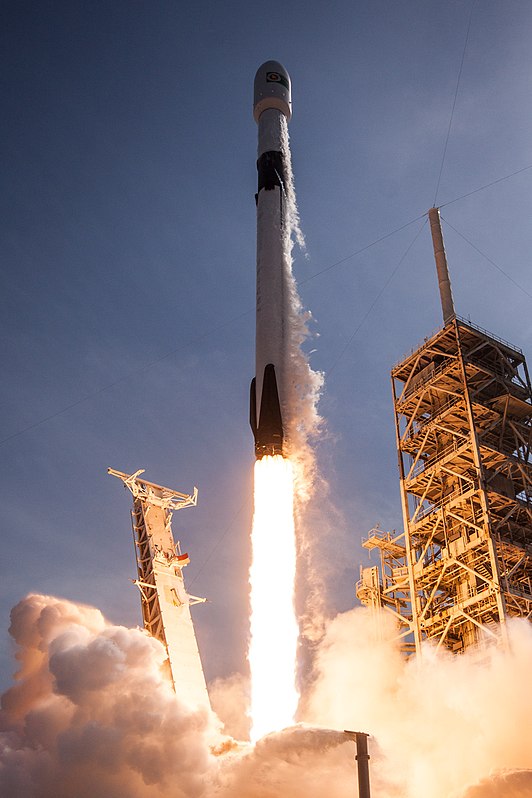 De Falcon 9 van SpaceX