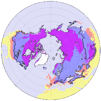 Permafrostgebieden rond de Noordpool