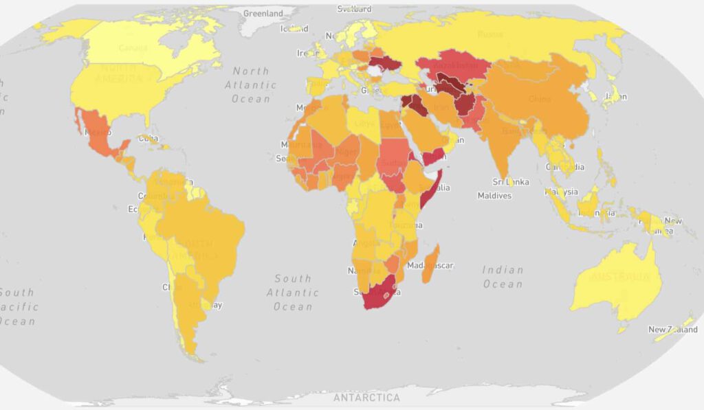 Kwetsbaarheidsindex water in 2023