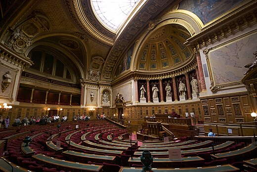 Vergaderzaal Franse senaat