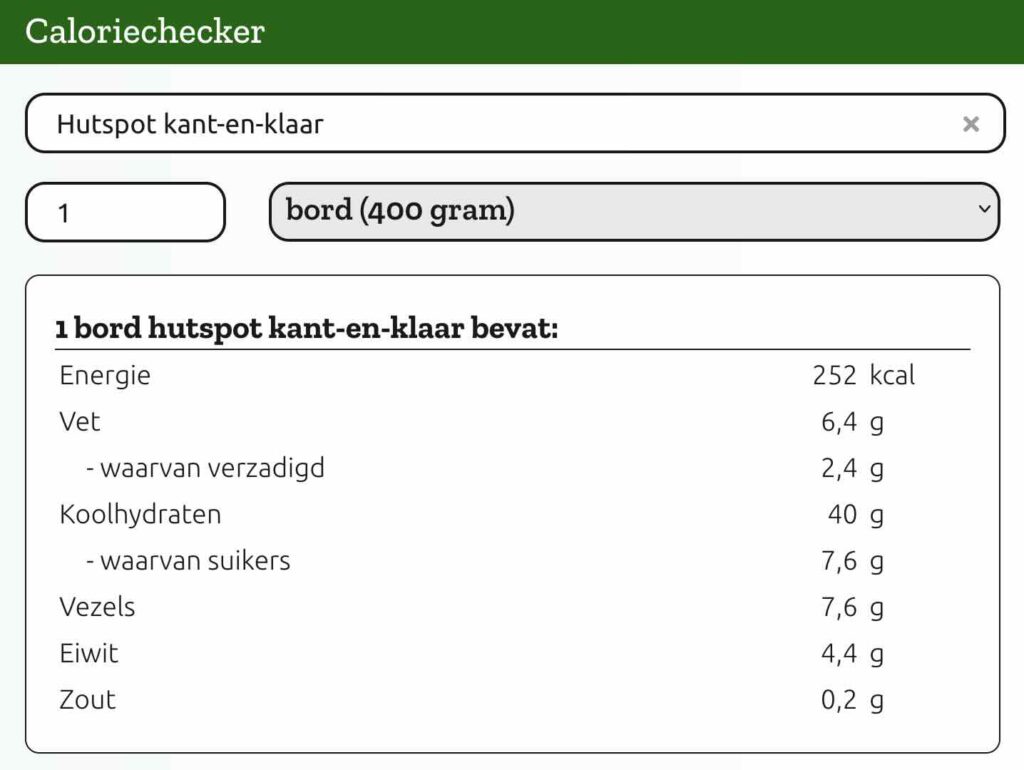 Kant-en-klare hutspot